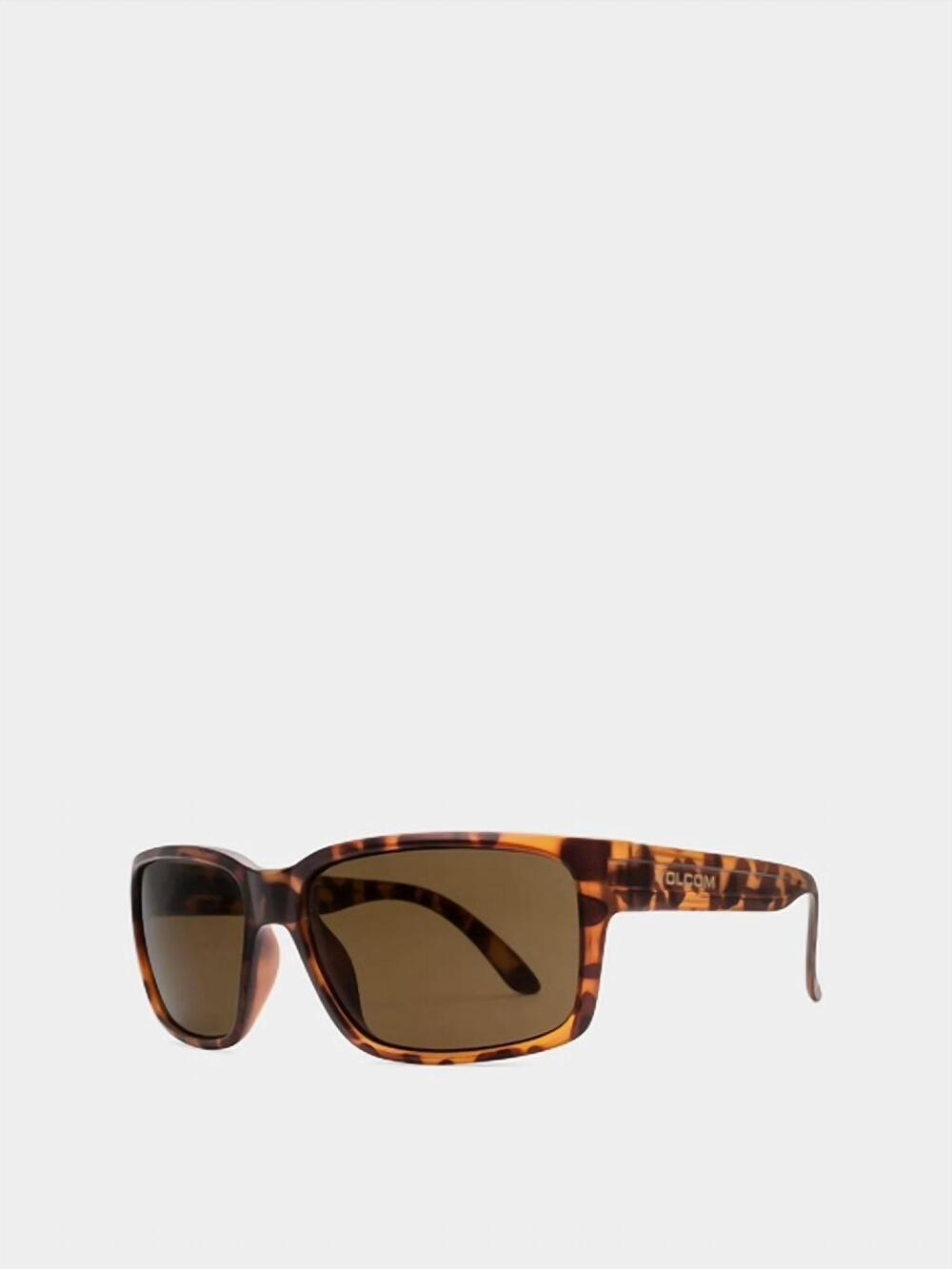 NEW VOLCOM unisex - stoneage non polar sunglasses in matte tort bronze